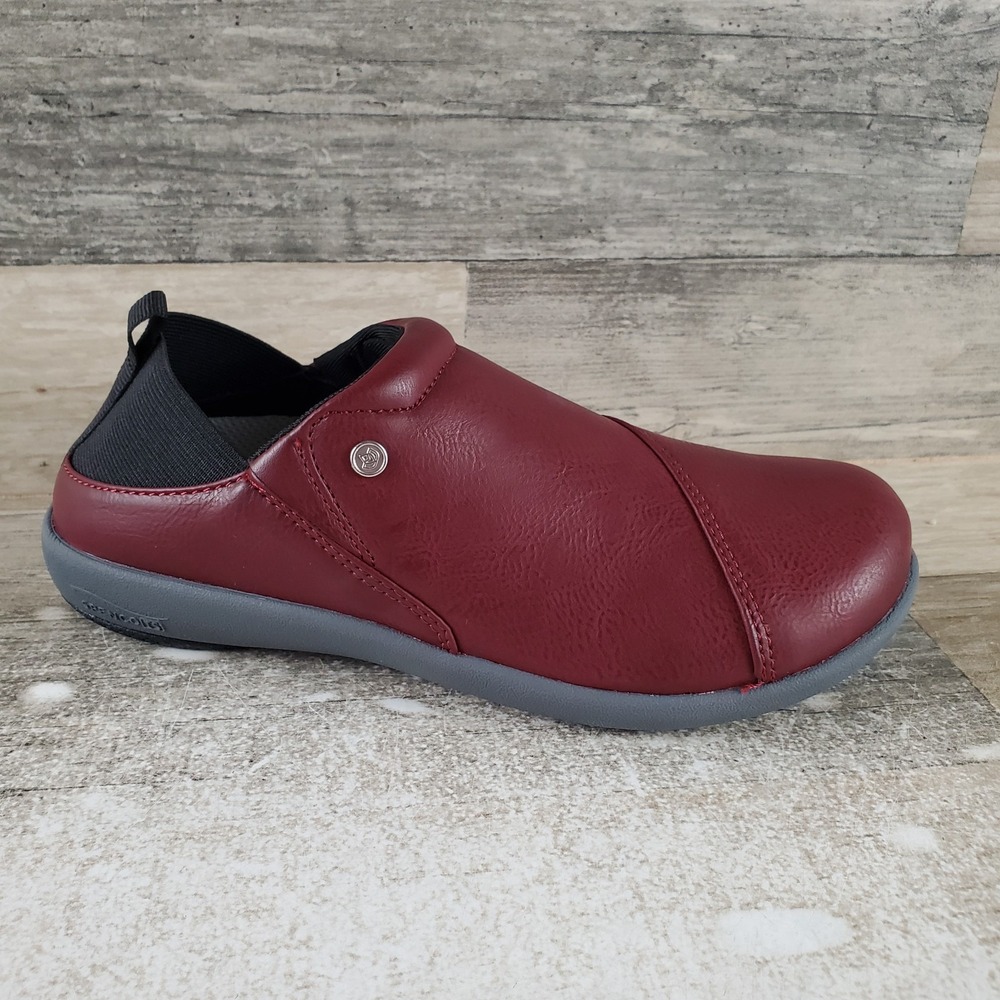 Spenco Brooklyn Womens Convertible Shoes Sz 5.5 Comfort Burgundy Low Top Slip On